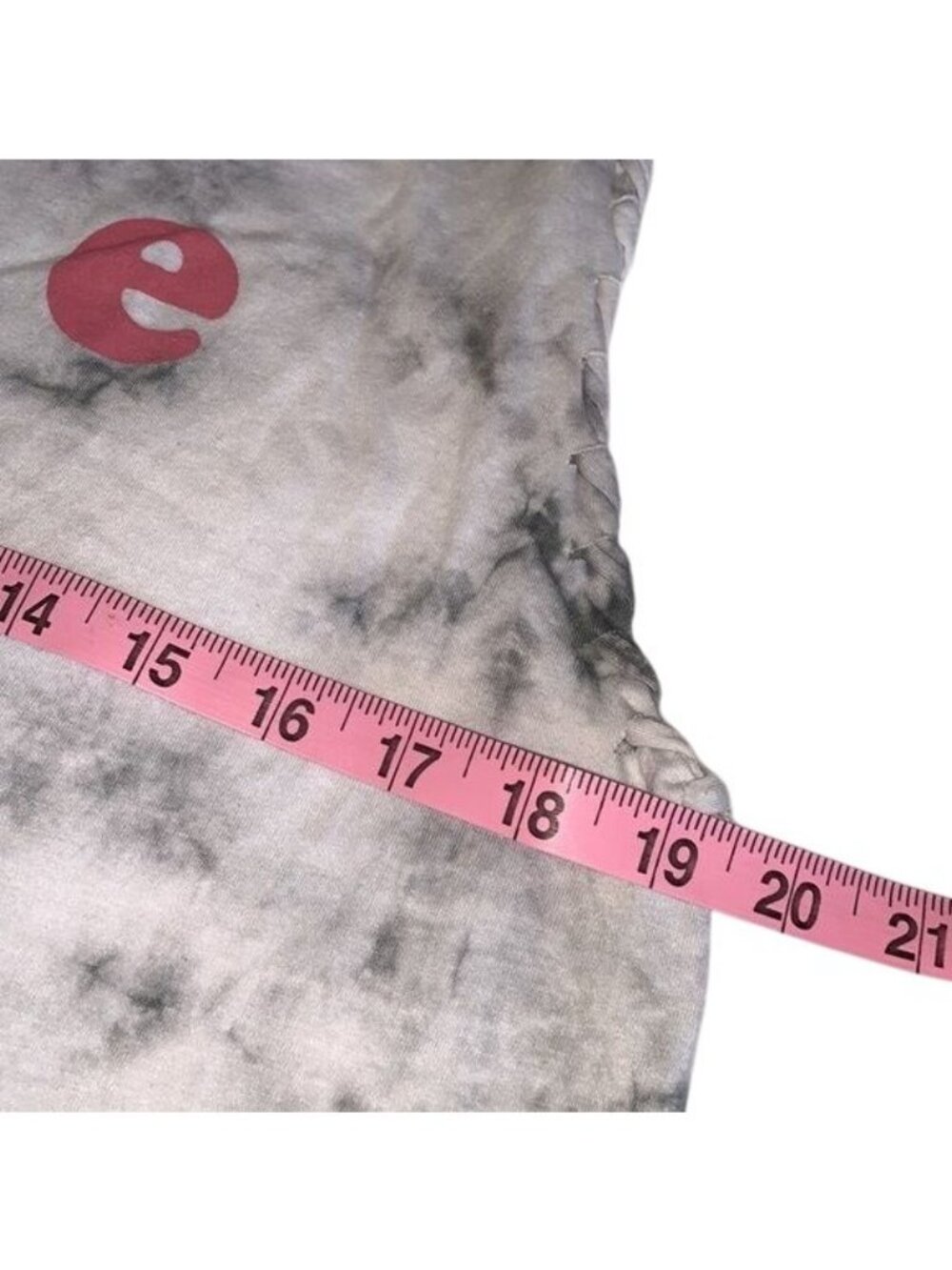 Awake XL Tie-Dye Tank Top "Nope Not Today" Gray & White Sleeveless Womens Casual - Picture 8 of 8